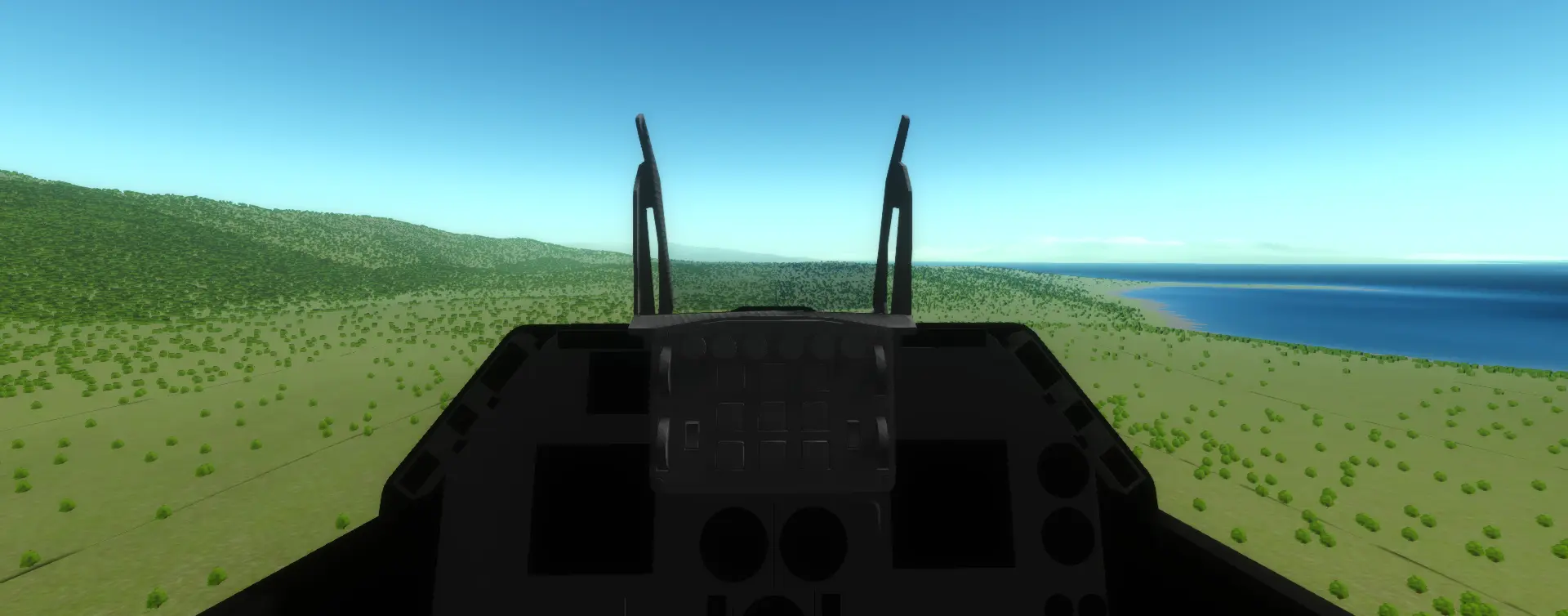 three flight simulator
